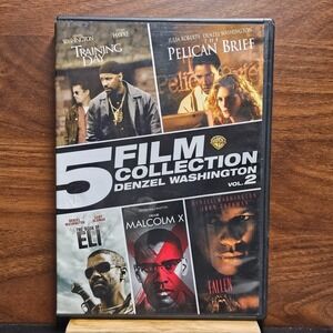 Denzel Washington 5 Movie Collection DVD Box Set Training Day Fallen Malcolm X